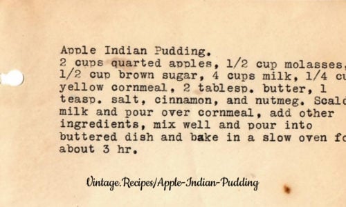 Apple Indian Pudding