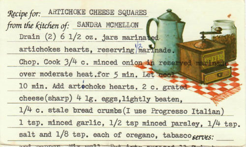 Artichoke Cheese Squares