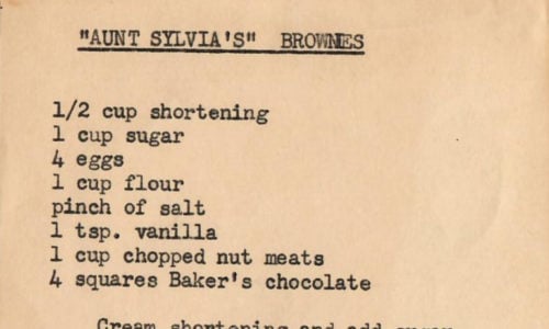 Aunt Sylvia's Brownies