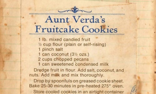 Aunt Verda's Fruitcake Cookie