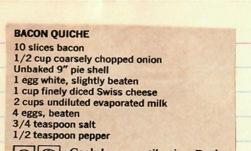 Bacon Quiche