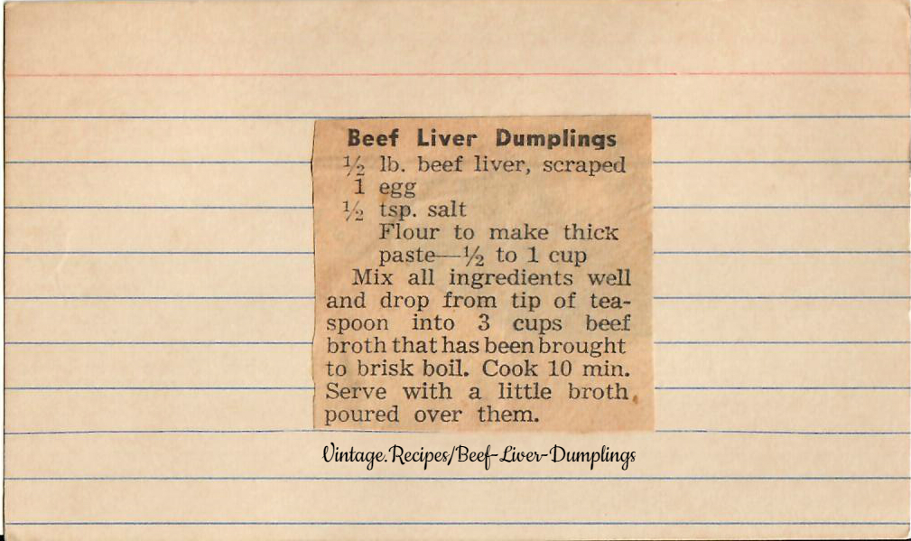 Beef Liver Dumplings