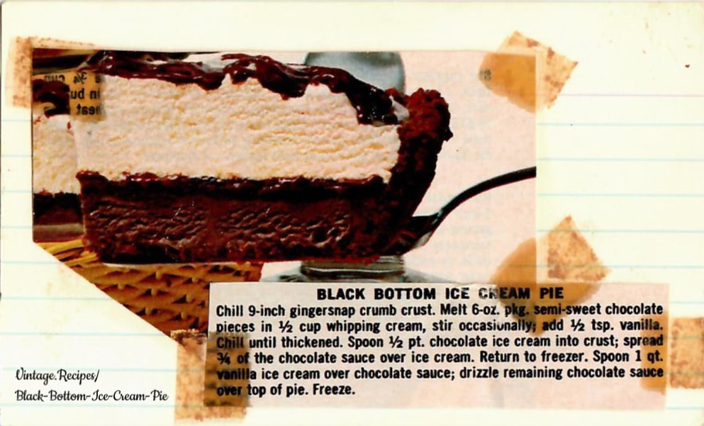 Black Bottom Ice Cream Pie