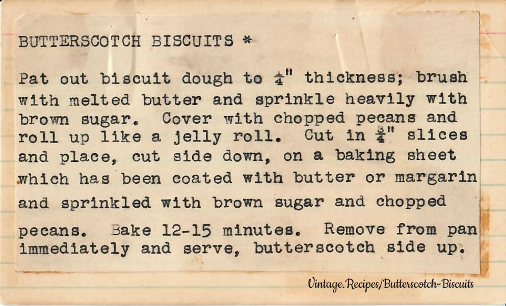 Butterscotch Biscuits