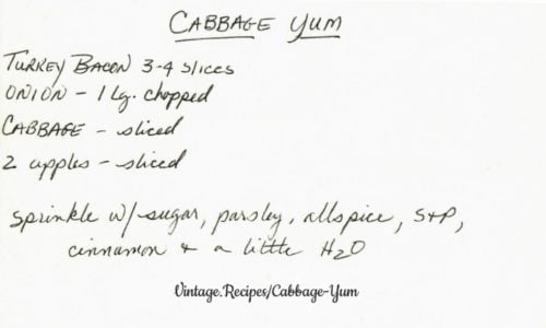 Cabbage Yum