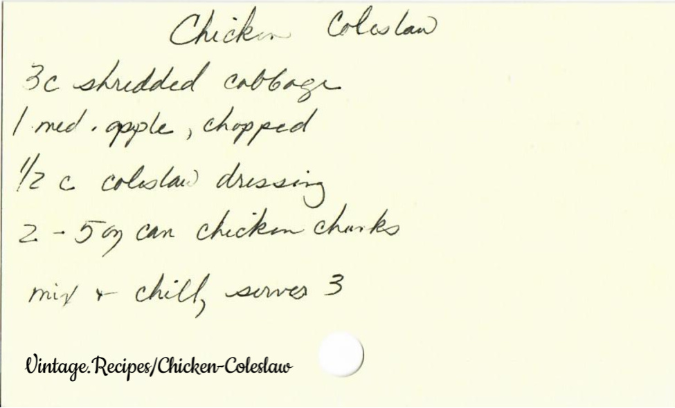 Chicken Coleslaw