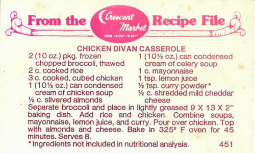 Chicken Divan Casserole