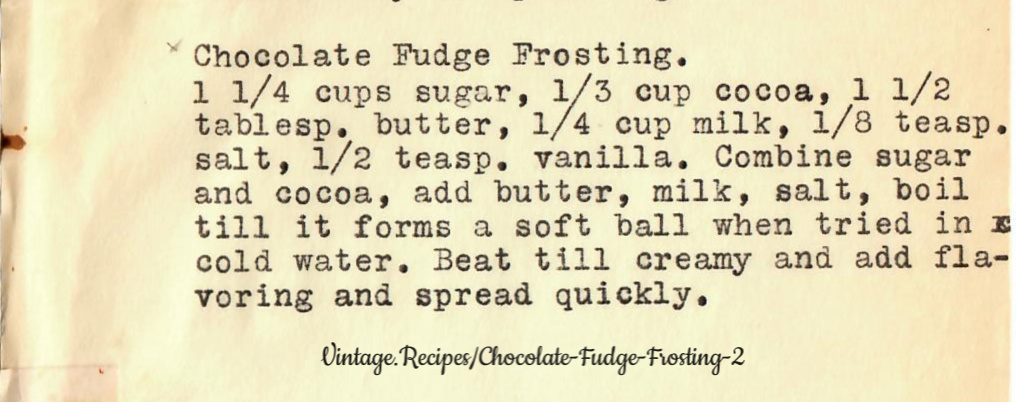 Chocolate Fudge Frosting - Verdin