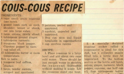 Cous-Cous Recipe
