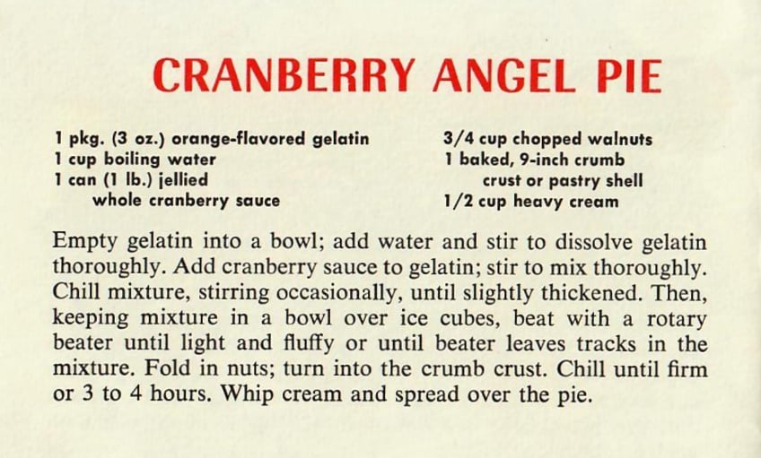 Cranberry Angel Pie