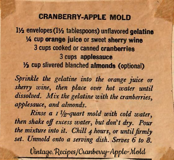 Cranberry-Apple Mold