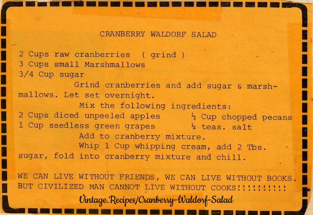Cranberry Waldolf Salad