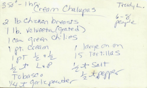 Cream Chalupas