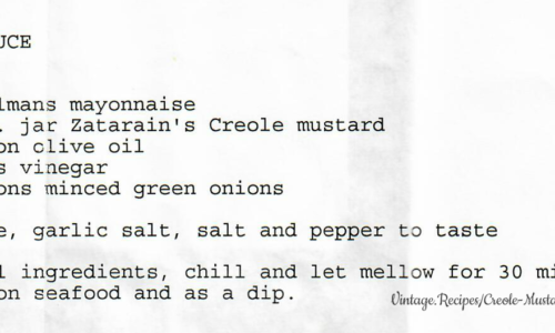 Creole Mustard Seafood Sauce