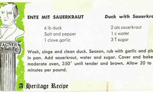 Duck with Sauerkraut
