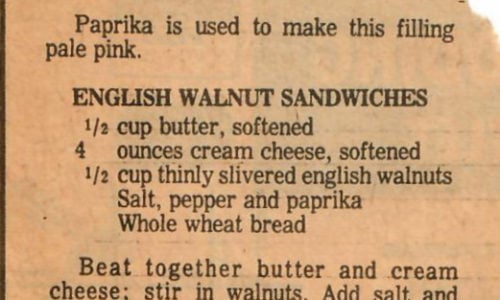 English Walnut Sandwiches