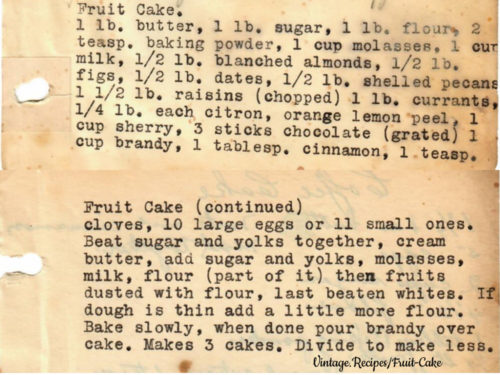 Fruit Cake - vintage.recipes