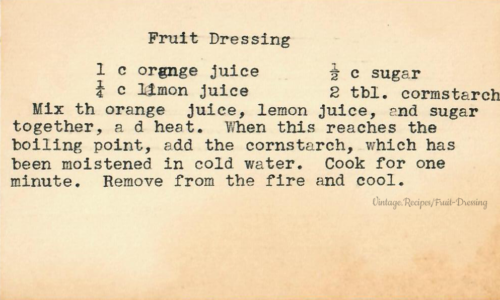 Fruit Dressing