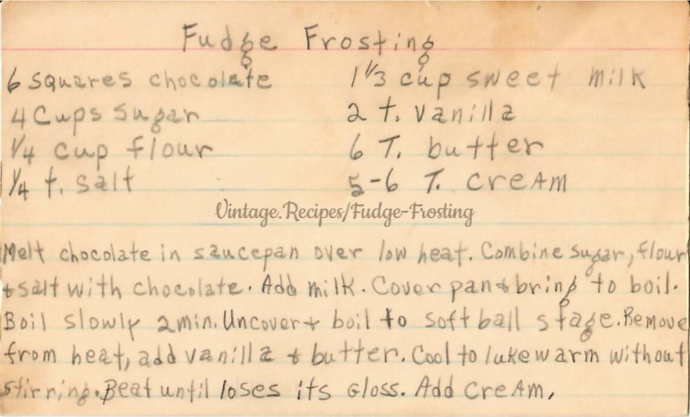 Fudge Frosting