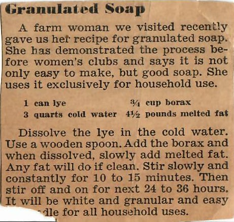 Granulated Soap