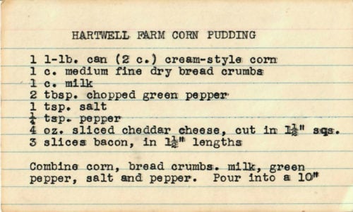 Hartwell Farm Corn Pudding