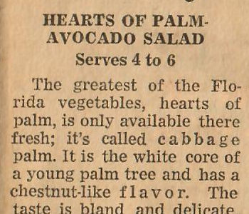 Hearts of Palm-Avocado Salad