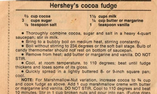 Hershey's Cocoa Fudge