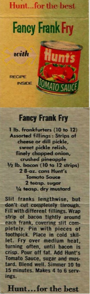 Hunt's Fancy Frank Fry