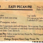 Karo Easy Pecan Pie