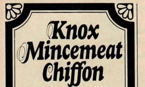 Knox Mincemeat Chiffon Pie
