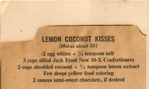 Lemon Coconut Kisses