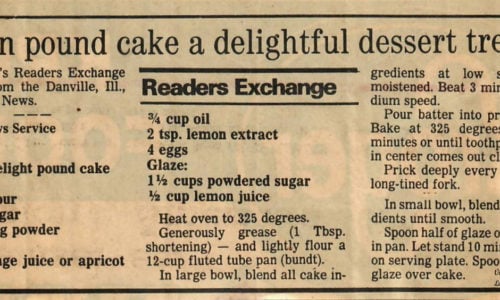 Lemon Delight Pound Cake