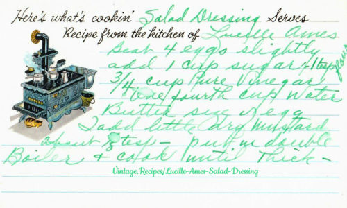 Lucille Ames Salad Dressing