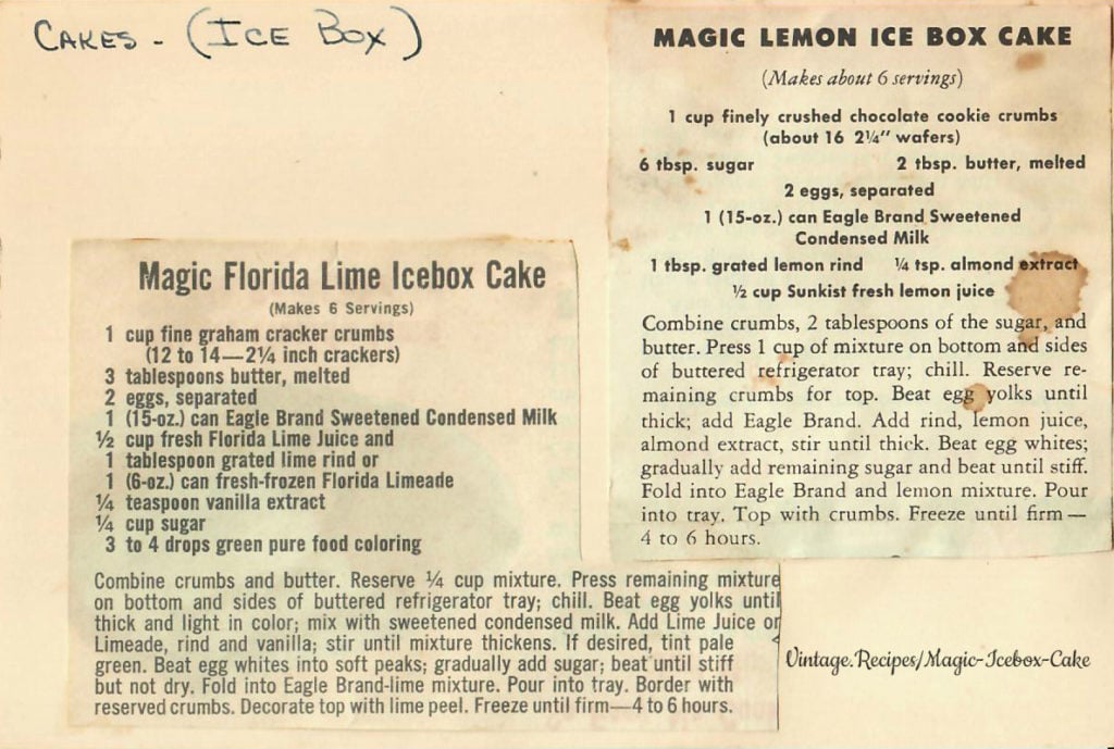 Magic Icebox Cakes - Florida Lime and Lemon
