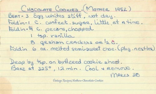 Mother's Chocolate Cookies