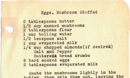 Mushroom Stuffed Eggs
