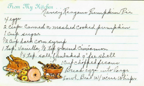 Nancy Reagan's Pumpkin-Pecan Pie