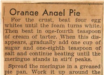Orange Angel Pie