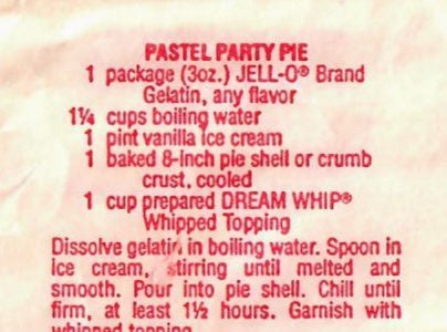 Pastel Party Pie