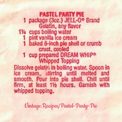 Pastel Party Pie