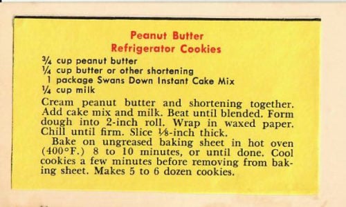 Peanut Butter Refrigerator Cookies