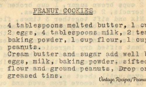 Peanut Cookies - Verdin