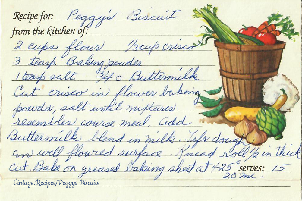 Peggy's Biscuits