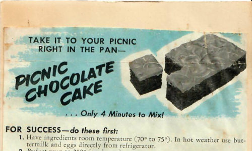 Picnic Chocolate Cake