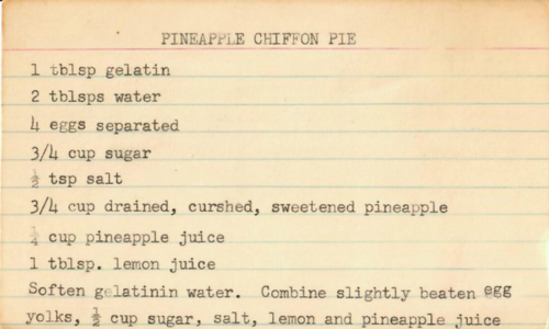 Pineapple Chiffon Pie