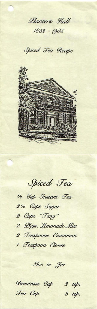 Planters Hall Spiced Tea