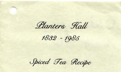 Planters Hall Spiced Tea