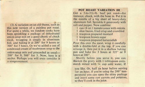 Pot Roast Variation 3