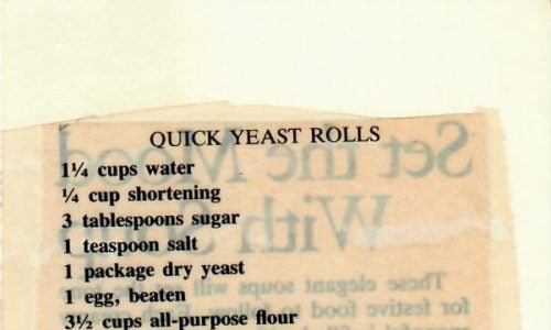 Quick Yeast Rolls
