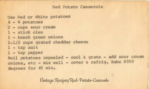 Red Potato Casserole